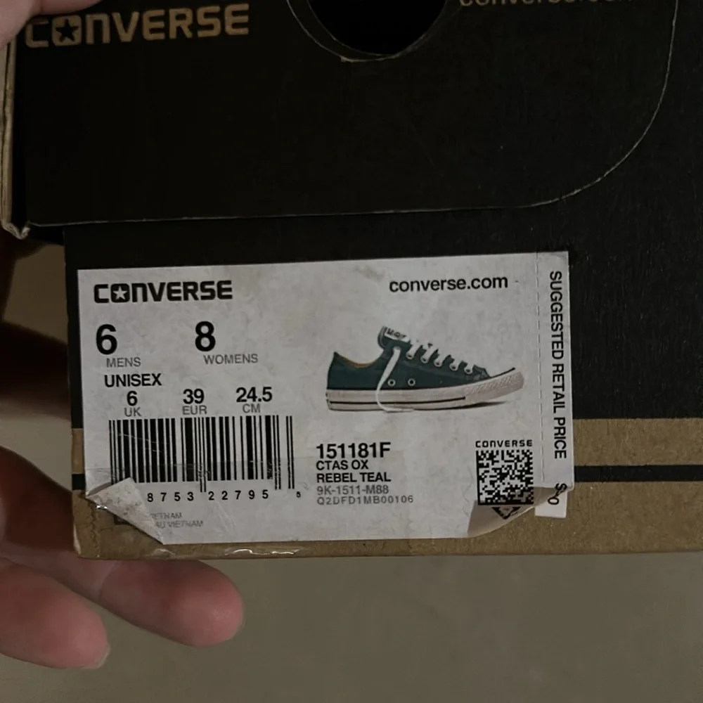Rebel teal converse - Picture 2 of 2